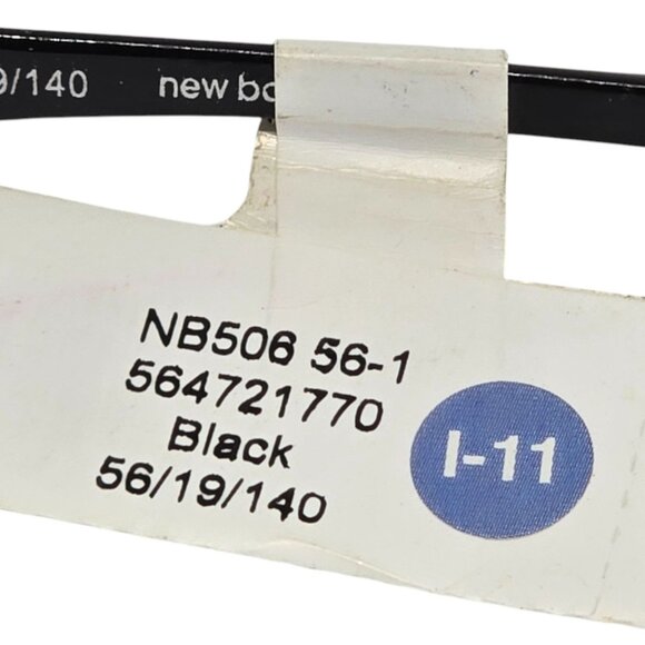 New Balance NB506 Stainless Steel Semi-Rimless Eyeglass Frame Black & Red - Picture 4 of 6